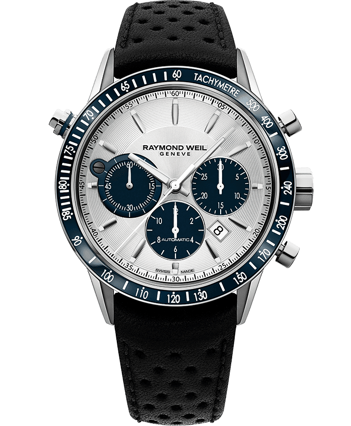 自由骑士系列 - 7740 银色自动计时码表 - RAYMOND WEIL